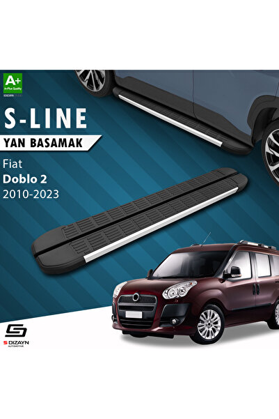 Fiat Doblo 2 S-Line Aluminyum Yan Basamak 193 Cm 2010-2022 A+ Kalite FI-DB2-YBS-SL-AL-193