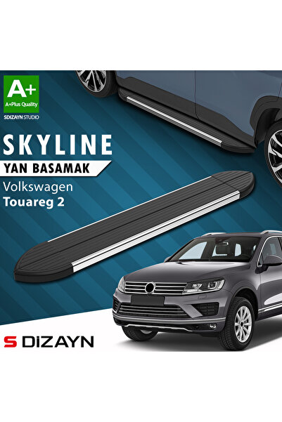 VW Touareg 2 Skyline Krom Yan Basamak 193 Cm 2010-2018 A+ Kalite VW-TO2-YBS-SKY-KA-193