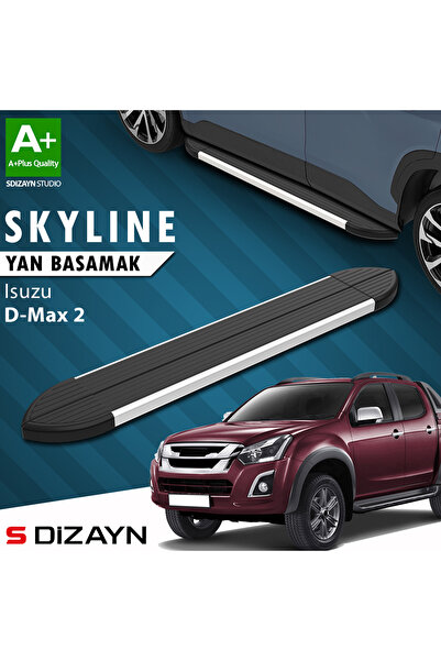 Isuzu D-Max 2 Skyline Aluminyum Yan Basamak 203 Cm 2012-2019 A+ Kalite IS-DM2-YBS-SKY-AL-203