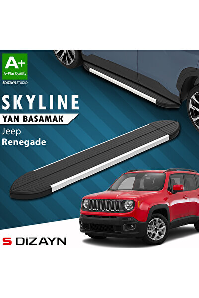 Jeep Renegade Skyline Aluminyum Yan Basamak 173 Cm 2014 Üzeri A+ Kalite JE-RN1-YBS-SKY-AL-173-E