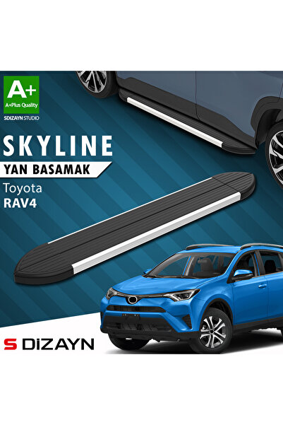 Toyota Rav 4 4 Skyline Aluminyum Yan Basamak 173 Cm 2013-2017 A+ Kalite TO-RV4-YBS-SKY-AL-173-E