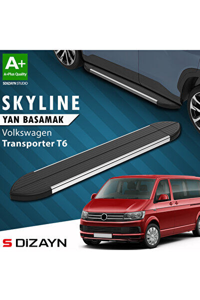 VW Transporter T6 Kısa Şase Skyline Krom Yan Basamak 213 Cm 2015-2019 A+ Kalite VW-TT6-KS-YBS-SKY-KA