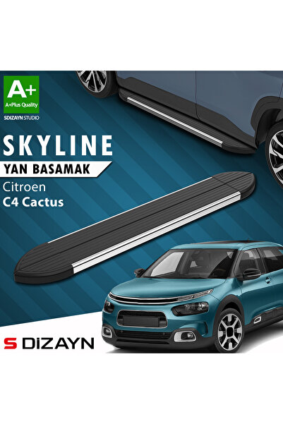 Citroen C4 Cactus Skyline Krom Yan Basamak 183 Cm 2014 Üzeri A+ Kalite CI-C4C-YBS-SKY-KA-183