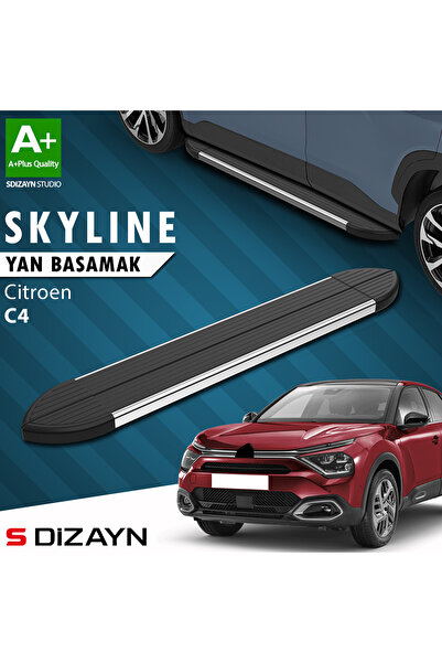 Citroen C4 3 Skyline Krom Yan Basamak 183 Cm 2021 Üzeri A+ Kalite CI-C43-YBS-SKY-KA-183-E
