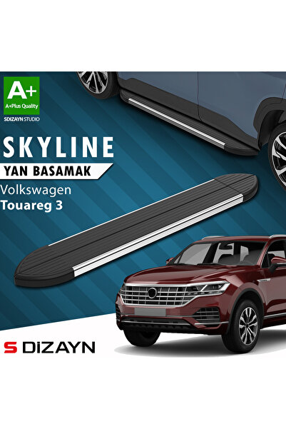 VW Touareg 3 Skyline Krom Yan Basamak 193 Cm 2018 Üzeri A+ Kalite VW-TO3-YBS-SKY-KA-193-E