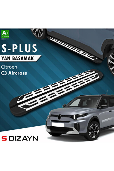 S-Dizayn Citroen C3 Aircross 2 S-Plus Gri Yan Basamak 183 Cm 2024 Üzeri A+ Kalite CI-C3A2-YBS-SPL-GR
