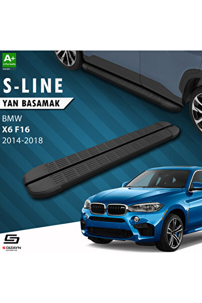 Bmw X6 F16 S-Line Siyah Yan Basamak 193 Cm 2014-2018 A+ Kalite BM-X62-YBS-SL-SA-193-E