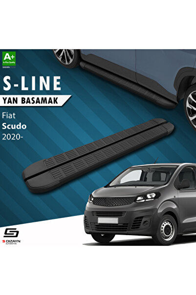 Fiat Scudo 3 Uzun Şase S-Line Siyah Yan Basamak 243 Cm 2020 Üzeri A+ Kalite FI-SC3-US-YBS-SL-SA-243