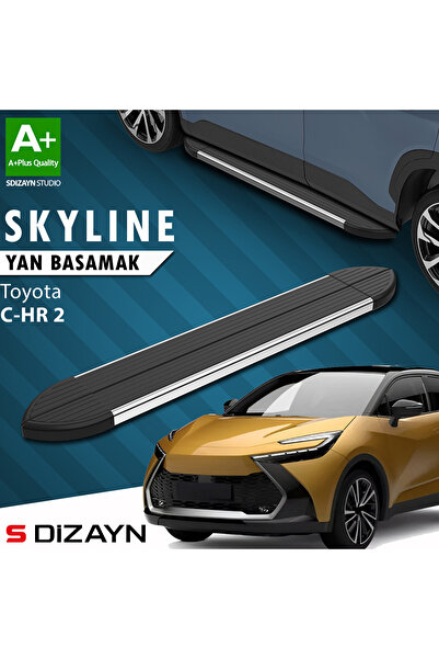 Toyota C-HR 2 Skyline Krom Yan Basamak 173 Cm 2023 Üzeri A+ Kalite TO-CH2-YBS-SKY-KA-173-E