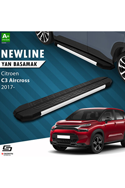 Citroen C3 Aircross NewLine Aluminyum Yan Basamak 183 Cm 2017-2024 A+ Kalite CI-C3A-YBS-NW-AL-183