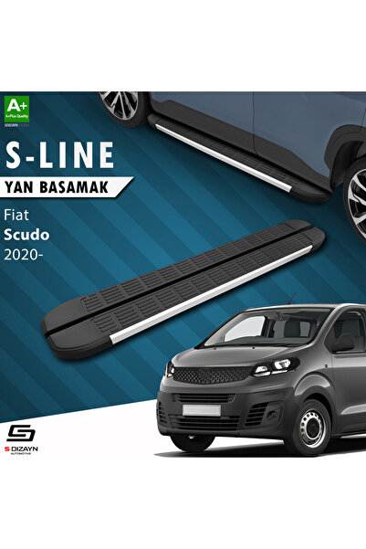 Fiat Scudo 3 Kısa Şase S-Line Aluminyum Yan Basamak 213 Cm 2020 Üzeri A+ Kalite FI-SC3-KS-YBS-SL-AL-