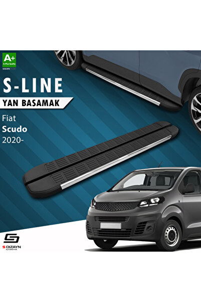 Fiat Scudo 3 Kısa Şase S-Line Krom Yan Basamak 213 Cm 2020 Üzeri A+ Kalite FI-SC3-KS-YBS-SL-KA-213