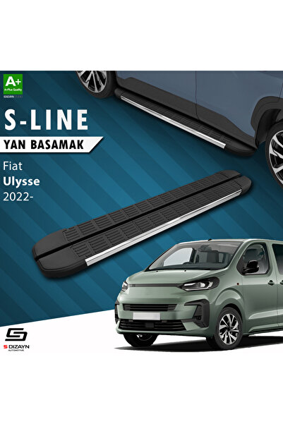 Fiat Ulysse Kısa Şase S-Line Krom Yan Basamak 213 Cm 2022 Üzeri A+ Kalite FI-UL1-KS-YBS-SL-KA-213