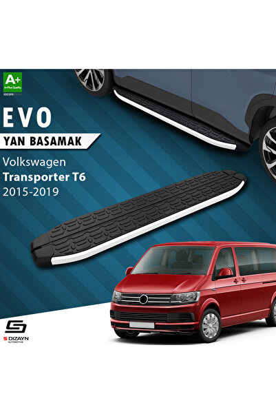 VW Transporter T6 Uzun Şase Evo Aluminyum Yan Basamak 253 Cm 2015-2019 A+ Kalite VW-TT6-US-YBS-EV-AL