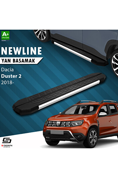 Dacia Duster 2 NewLine Krom Yan Basamak 183 Cm 2018-2023 A+ Kalite DC-DU2-YBS-NW-KA-183