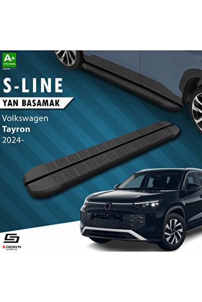VW Tayron 2 S-Line Siyah Yan Basamak 193 Cm 2024 Üzeri A+ Kalite VW-TY2-YBS-SL-SA-193