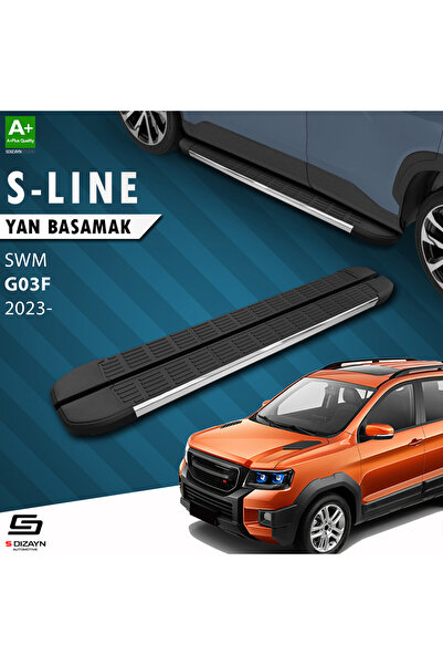 SWM G03F S-Line Krom Yan Basamak 193 Cm 2023 Üzeri A+ Kalite SWM-G03F-YBS-SL-KA-193