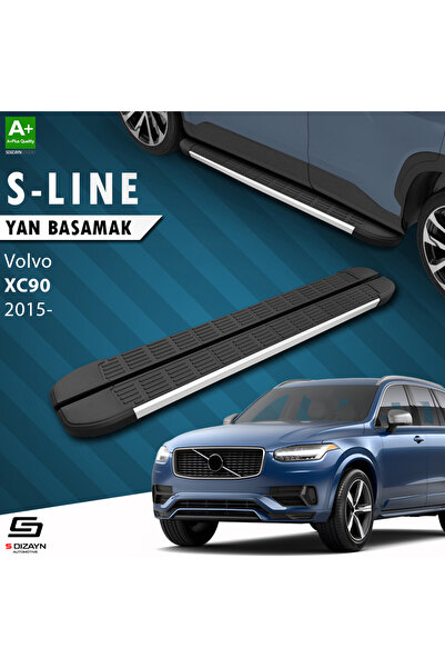 Volvo XC90 2 S-Line Aluminyum Yan Basamak 193 Cm 2015 Üzeri VO-X92-YBS-SL-AL-193