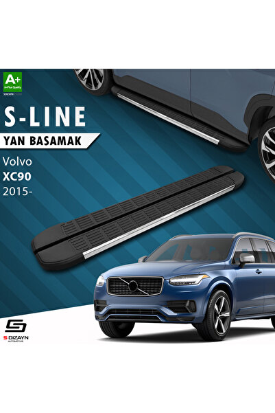 Volvo XC90 2 S-Line Krom Yan Basamak 193 Cm 2015 Üzeri VO-X92-YBS-SL-KA-193