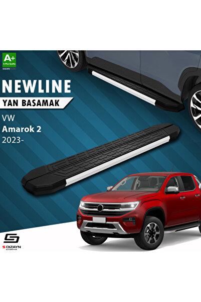 VW Amarok 2 NewLine Aluminyum Yan Basamak 203 Cm 2023 Üzeri A+ Kalite VW-AM2-YBS-NW-AL-203-E