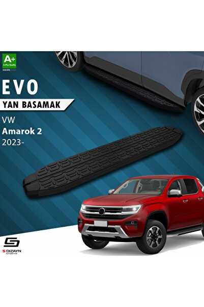 VW Amarok 2 Evo Siyah Yan Basamak 203 Cm 2023 Üzeri A+ Kalite VW-AM2-YBS-EV-SA-203