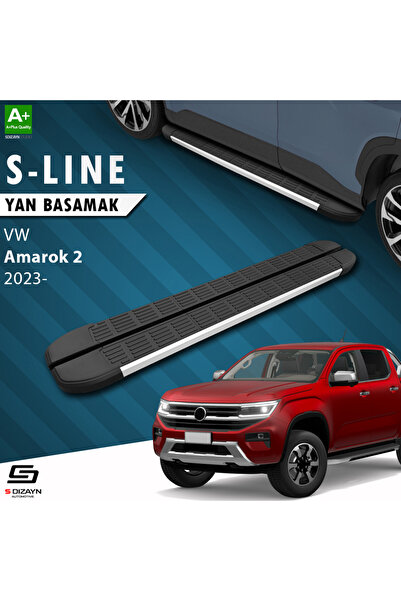 VW Amarok 2 S-Line Aluminyum Yan Basamak 203 Cm 2023 Üzeri A+ Kalite VW-AM2-YBS-SL-AL-203