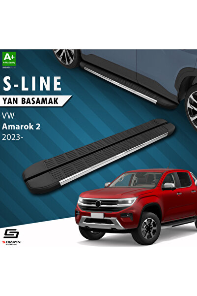 VW Amarok 2 S-Line Krom Yan Basamak 203 Cm 2023 Üzeri A+ Kalite VW-AM2-YBS-SL-KA-203