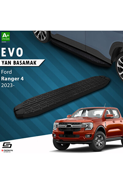 Ford Ranger 4 Evo Siyah Yan Basamak 203 Cm 2023 Üzeri A+ Kalite FO-RG4-YBS-EV-SA-203