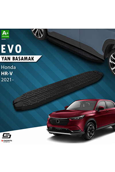 Honda HR-V 3 Evo Siyah Yan Basamak 173 Cm 2021 Üzeri A+ Kalite HO-HR3-YBS-EV-SA-173