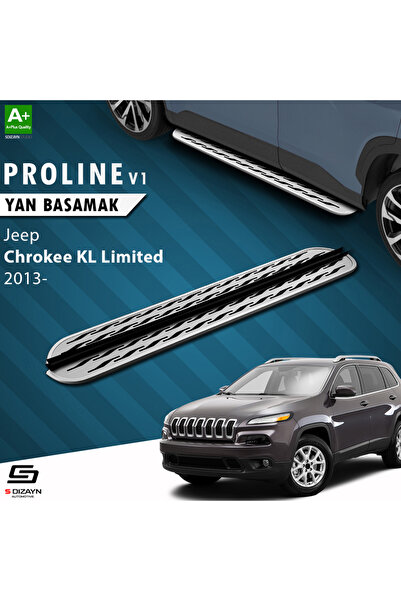 Jeep Cherokee KL OEM Still Pro V2 Aluminyum Yan Basamak 173 Cm 2013-2023 A+ Kalite JE-KL1-YBS-OSP2-A