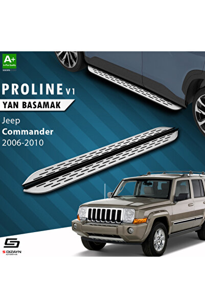 Jeep Commander OEM Still Pro V1 Aluminyum Yan Basamak 173 Cm 2006-2010 A+ Kalite JE-CO1-YBS-OSP1-AL-