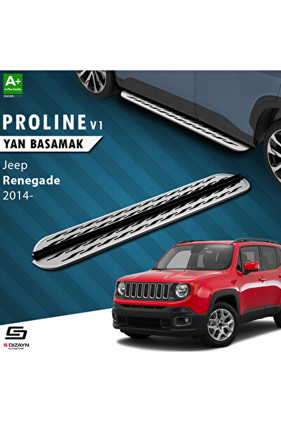 Jeep Renegade OEM Still Pro V2 Aluminyum Yan Basamak 173 Cm 2014 Üzeri A+ Kalite JE-RN1-YBS-OSP2-AL-
