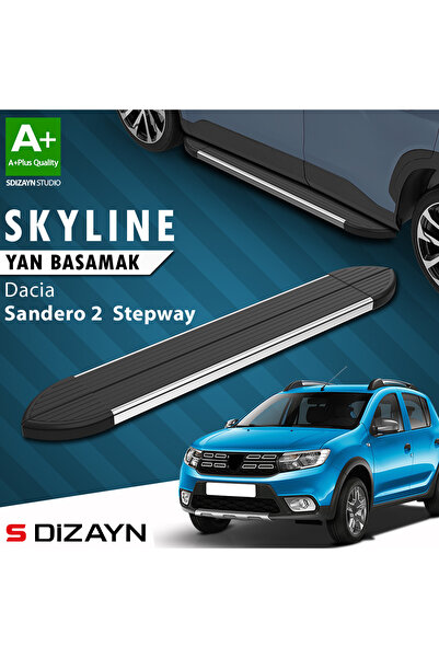 Dacia Sandero 2 Stepway Skyline Krom Yan Basamak 173 Cm 2013-2020 A+ Kalite DC-SD2-STW-YBS-SKY-KA-17