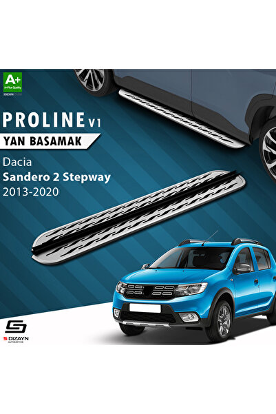 Dacia Sandero 2 Stepway OEM Still Pro V2 Aluminyum Yan Basamak 173 Cm 2013-2020 A+ Kalite DC-SD2-STW