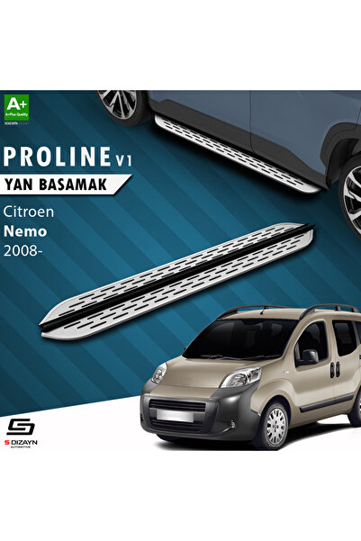 Citroen Nemo OEM Still Pro V1 Aluminyum Yan Basamak 173 Cm 2008-2017 A+ Kalite CI-NM1-YBS-OSP1-AL-17