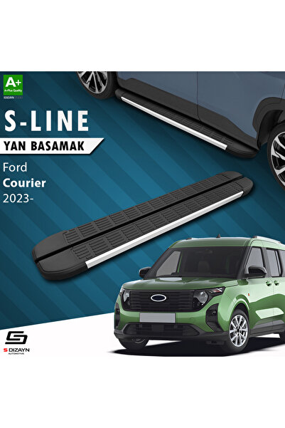 Ford Courier 2 S-Line Aluminyum Yan Basamak 183 Cm 2023 Üzeri A+ Kalite FO-CU2-YBS-SL-AL-183