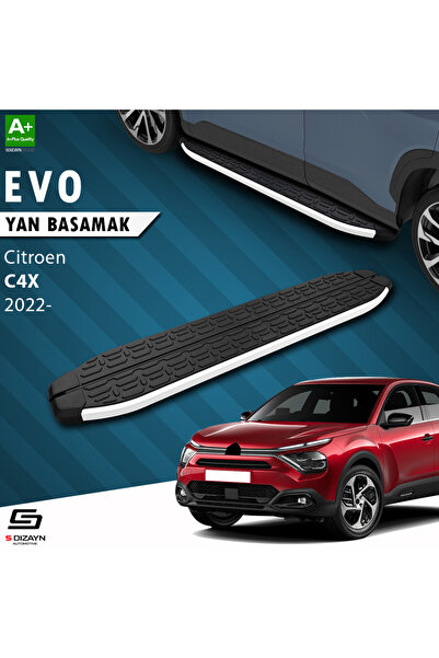 Citroen C4 X Evo Aluminyum Yan Basamak 183 Cm 2022 Üzeri A+ Kalite CI-C4X-YBS-EV-AL-183-E