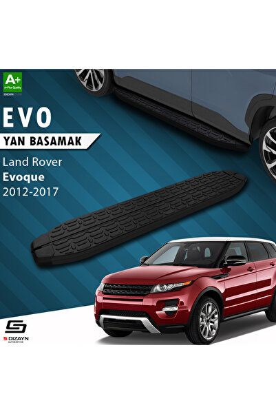 Land Rover Range Rover Evoque Evo Siyah Yan Basamak 173 Cm 2012-2017 A+ Kalite LA-EV1-YBS-EV-SA-173