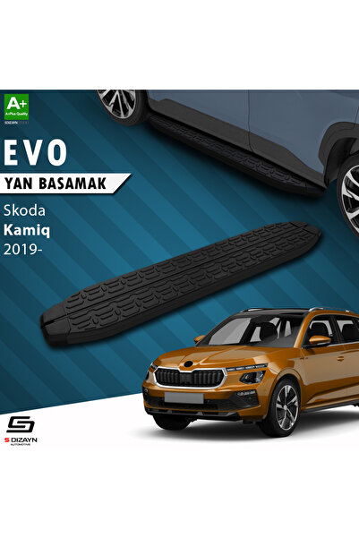Skoda Kamiq Evo Siyah Yan Basamak 183 Cm 2019 Üzeri A+ Kalite SK-KM1-YBS-EV-SA-183