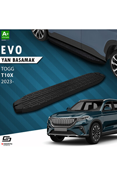 TOGG T10X Evo Siyah Yan Basamak 203 Cm 2023 Üzeri A+ Kalite TG-TG1-YBS-EV-SA-203-E