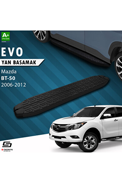 Mazda BT-50 Pick-Up Evo Siyah Yan Basamak 193 Cm 2006-2012 A+ Kalite MZ-BT1-YBS-EV-SA-193