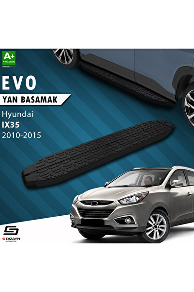 Hyundai IX-35 Evo Siyah Yan Basamak 173 Cm 2010-2015 A+ Kalite HY-IX1-YBS-EV-SA-173