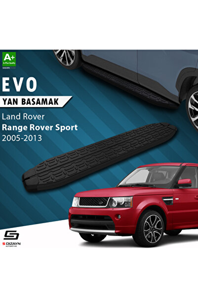 Land Rover Range Rover Sport Evo Siyah Yan Basamak 183 Cm 2005-2013 A+ Kalite LA-SP1-YBS-EV-SA-183