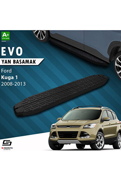 Ford Kuga 1 Evo Siyah Yan Basamak 183 Cm 2008-2012 A+ Kalite FO-KG1-YBS-EV-SA-183