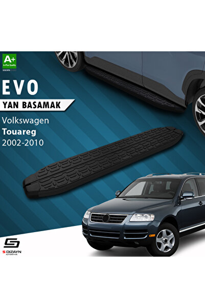 VW Touareg Evo Siyah Yan Basamak 193 Cm 2002-2010 A+ Kalite VW-TO1-YBS-EV-SA-193
