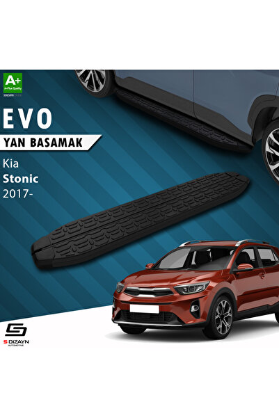 Kia Stonic Evo Siyah Yan Basamak 173 Cm 2017 Üzeri A+ Kalite KI-ST1-YBS-EV-SA-173