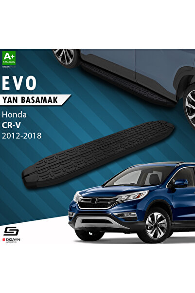 Honda CR-V 4 Evo Siyah Yan Basamak 173 Cm 2012-2018 A+ Kalite HO-CR4-YBS-EV-SA-173