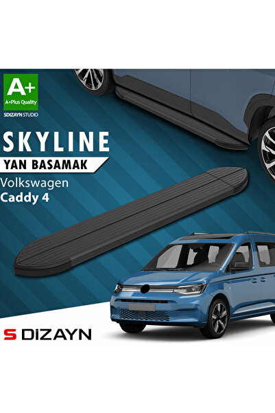 VW Caddy 4 Skyline Siyah Yan Basamak 193 Cm 2020 Üzeri A+ Kalite VW-CD4-YBS-SKY-SA-193