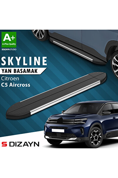 Citroen C5 Aircross Skyline Krom Yan Basamak 193 Cm 2017-2024 A+ Kalite CI-C5A-YBS-SKY-KA-193