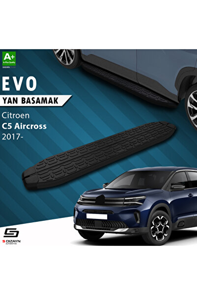 Citroen C5 Aircross Evo Siyah Yan Basamak 193 Cm 2017-2024 A+ Kalite CI-C5A-YBS-EV-SA-193